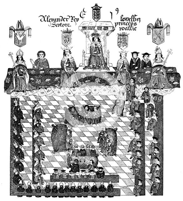 Parliament of Edward I, 13th century, (c1905). Artist: Unknown