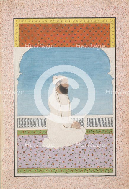 A Holy Man Seated on a Terrace, ca. 1850. Creator: Unknown.
