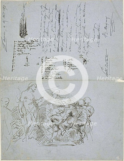 The Preaching of Saint John the Baptist, 1858. Creator: Jean-Baptiste Carpeaux.