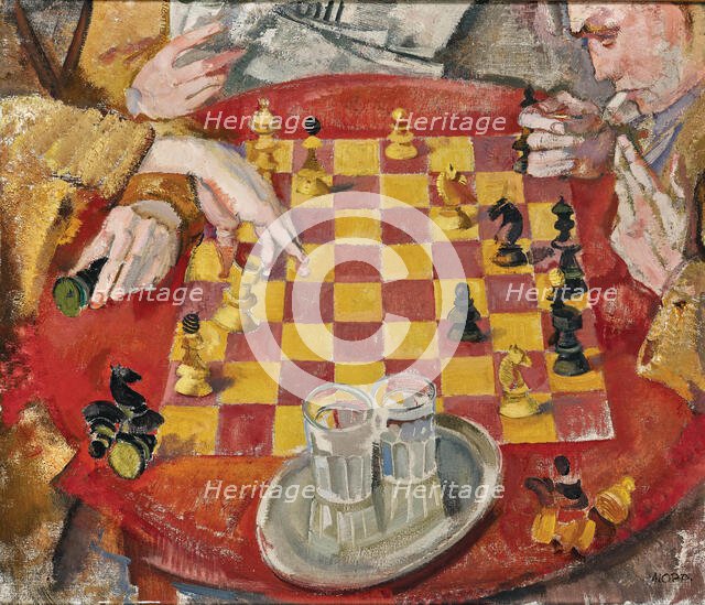 The Chess game, c1935. Creator: Oppenheimer; Max (1885-1954).