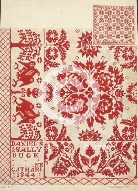Coverlet, 1935/1942. Creator: Howard H. Sherman.