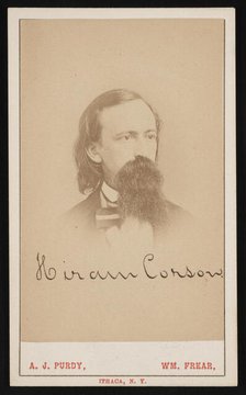 Portrait of Hiram Corson (1828-1911), Circa 1870s. Creator: Purdy & Frear.