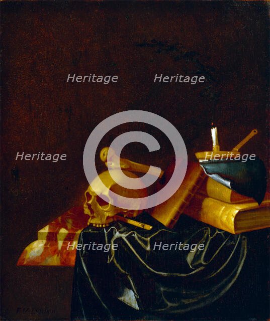 Vanitas Still Life, 1692. Creator: François van Daellen.