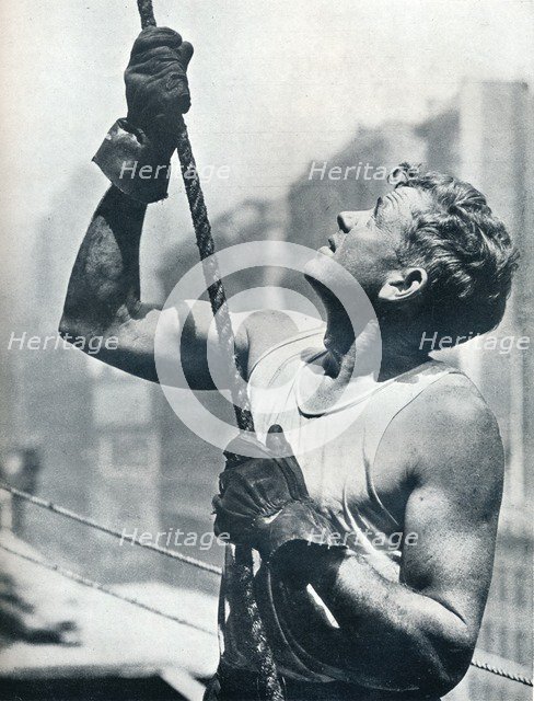 'The Empire State Building: Skyscraper Workers', c1931. Artist: Lewis Wickes Hine.