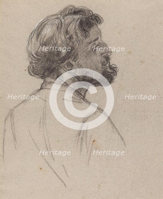 Head of a Bearded Gentleman, early 1860s. Creator: Charles Louis Lucien Muller.