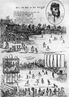 A memento of James Southerton's benefit cricket match, 19th century (1912). Artist: Unknown