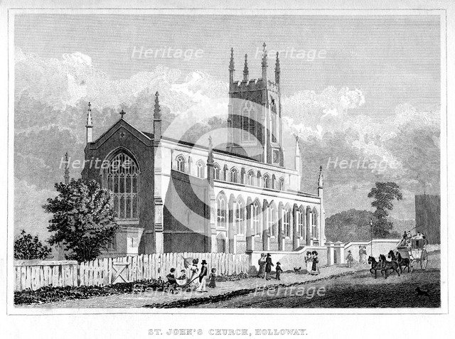 St John's Church, Holloway, London. Artist: Unknown