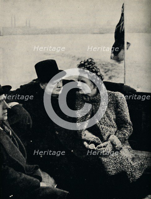 'The Prime Minister Visits London's Docks', c1940, (1945). Creator: Unknown.