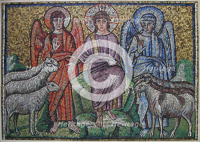 Separation of Sheep and Goats, Byzantine, early 20th century (original dated early 6th century). Creator: Unknown.
