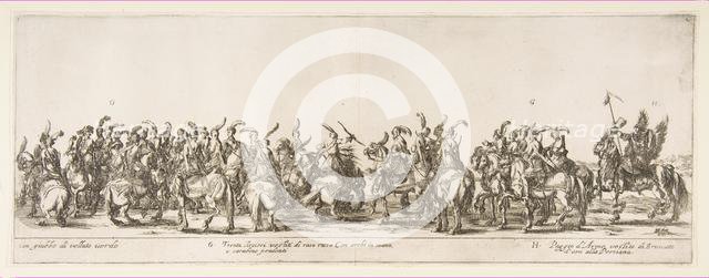 Part of the Entrance of the Polish Legation (G and H), 1633. Creator: Stefano della Bella.