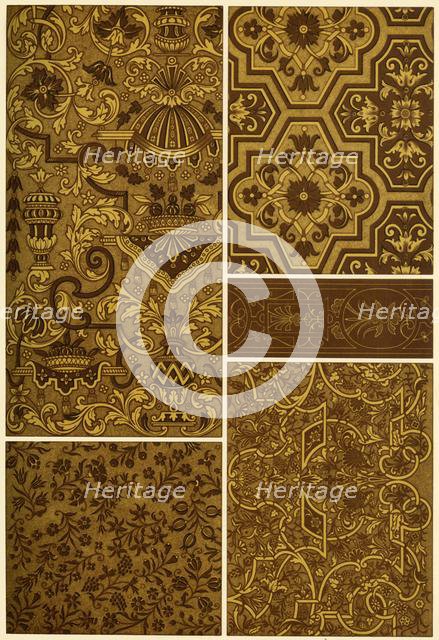 French Renaissance block printing and embroidery, (1898). Creator: Unknown.