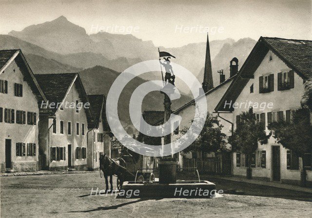 'Partenkirchen, Floriansplatz', 1931. Artist: Kurt Hielscher.