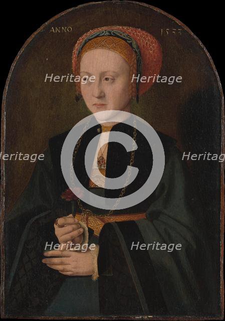 Portrait of a Woman, 1533. Creator: Bartholomaeus Bruyn the Elder.