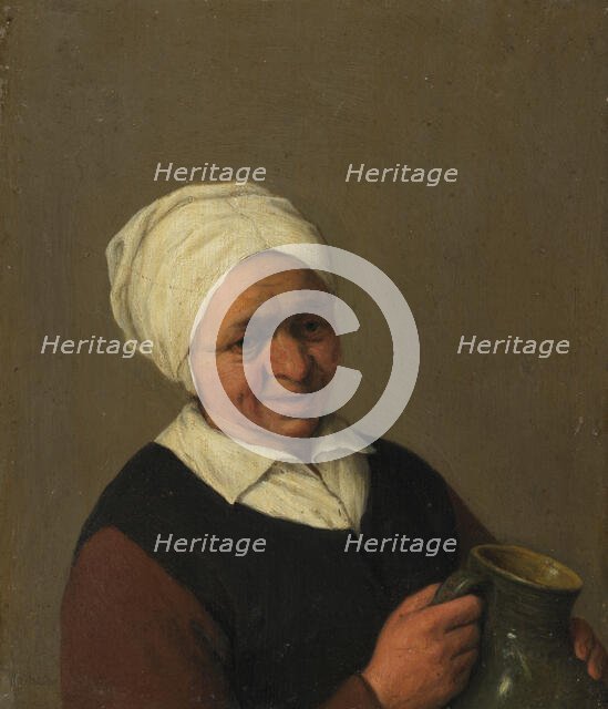 Bust of an Old Peasant Woman Holding a Jug, after 1643. Creator: Unknown.