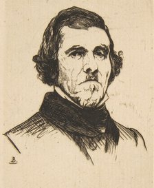 Portrait of Eugène Delacroix, 1863. Creator: Felix Bracquemond.