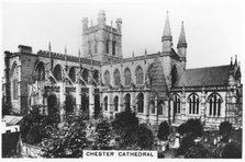 Chester Cathedral, 1936. Artist: Unknown
