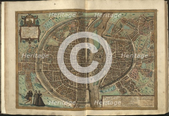 View of Paris , 1572.