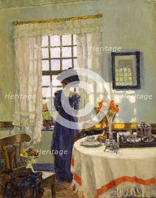 'Woman at the Window', late 19th or early 20th century. Artist: August von Brandis