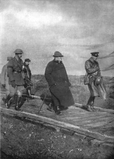 'M. Clemenceau sur le Front; Le president du Couseil sur le plateau de Vimy le 25 fevier 1918', 1918 Creator: Unknown.