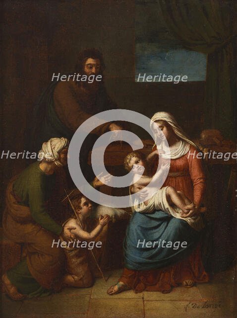 Esquisse pour l'église Saint-Jacques-du-Haut-Pas : La Sainte Famille, 1826. Creator: Frédéric Delanoë.