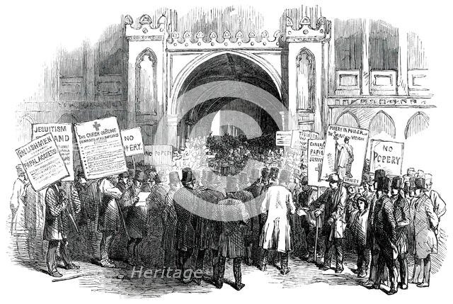 The Great City Meeting at Guildhall - (Exterior), 1850. Creator: Unknown.