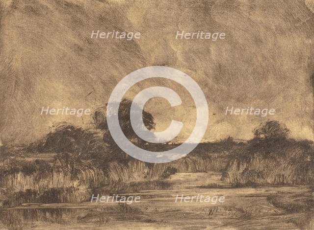 River Landscape, about 1885. Creator: Willis Seaver Adams.