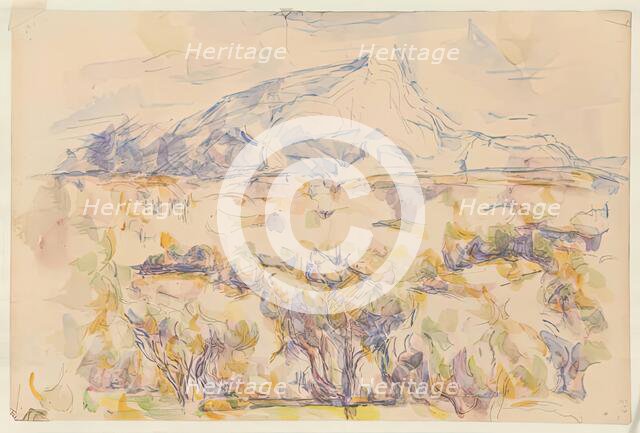 Mont Ste Victoire, c1880s-1900s. Creator: Paul Cezanne.