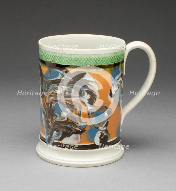 Tankard, Staffordshire, c. 1810. Creator: Staffordshire Potteries.