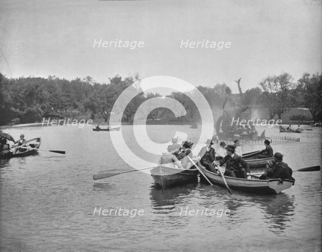 'Lake in Wade Park, Cleveland, Ohio', c1897. Creator: Unknown.