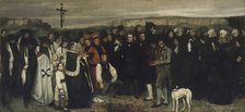 A Burial at Ornans (A Painting of Human Figures, the History of a Burial at Ornans), 1849-1850. Artist: Courbet, Gustave (1819-1877)