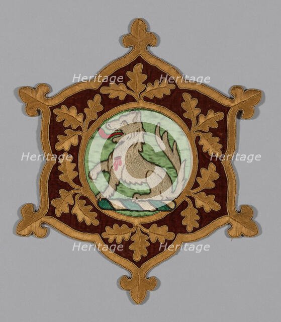 Myddelton Biddulph Armorial Medallion, Wales, c. 1846. Creator: AWN Pugin.