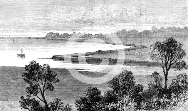 Land reclaiming works at Brading Haven, Isle of Wight, 1880. Creator: Unknown.
