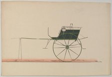 Design for Whitechapel Cart, 1850-74. Creator: Unknown.