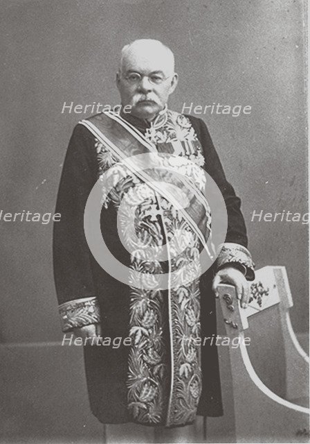 Portrait of the historian and archeologist Ivan Vladimirovich Tsvetaev (1847-1913), 1913.