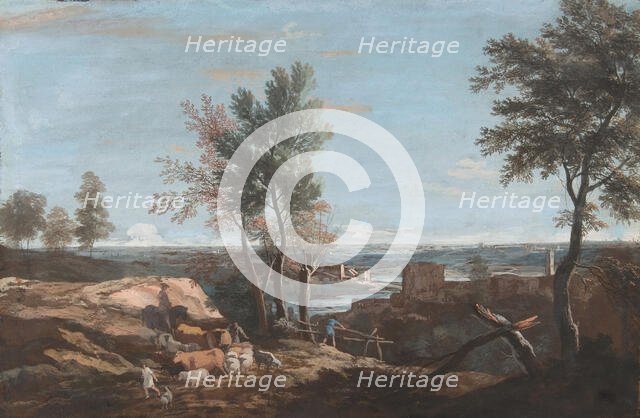 Extensive Pastoral Landscape, ca. 1700-1730. Creator: Marco Ricci.