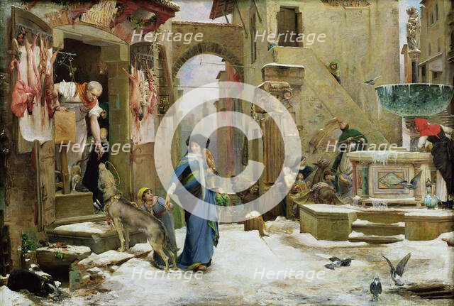 The Wolf of Gubbio, 1877. Creator: Merson, Luc-Olivier (1846-1920).