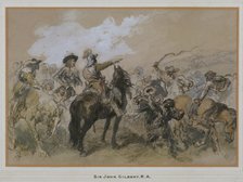 Horsemen at the time of Charles I, 1876. Artist: Sir John Gilbert