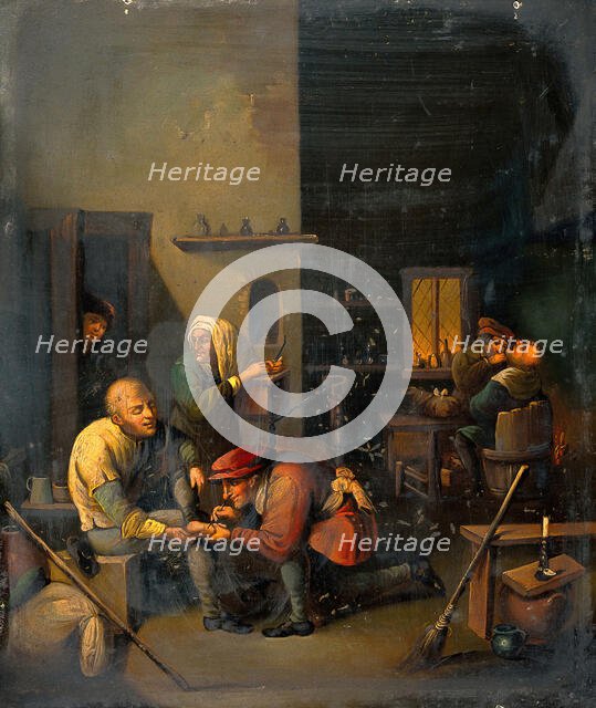 A surgeon operating on a man's foot, c1620s. Creator: Unknown.