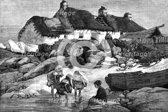 The Elections in the Isle of Man: fishermen's cottages at Port St. Mary, 1881. Creator: Unknown.