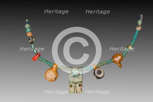 Fragment of a Necklace, 1540-1296 BC. Creator: Unknown.