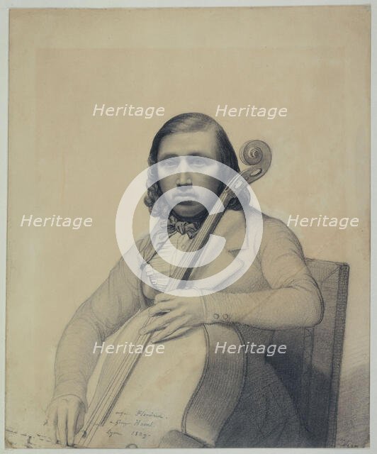 Portrait of François George-Hainl (1807-1873) , 1839. Creator: Flandrin, Auguste-René (1804-1843).