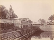 Monkey Temple, Benares, 1860s-70s. Creator: Unknown.