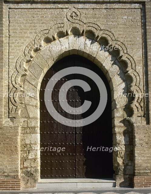 Gate, Santa Maria la Mayor Church, Sanlucar la Mayor, Spain, (2001).  Creator: LTL.