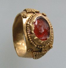 Finger Ring, Frankish, 6th-7th century. Creator: Unknown.