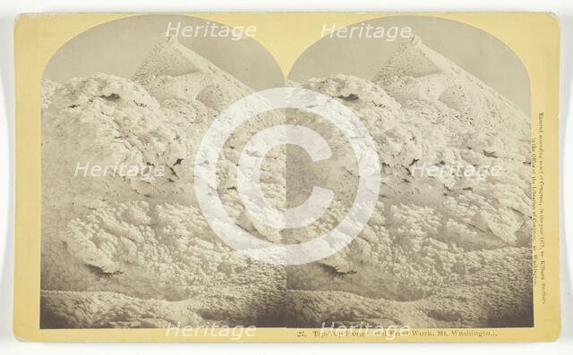 Tip-Top House and Frost Work. Mt. Washington, 1877. Creator: BW Kilburn.