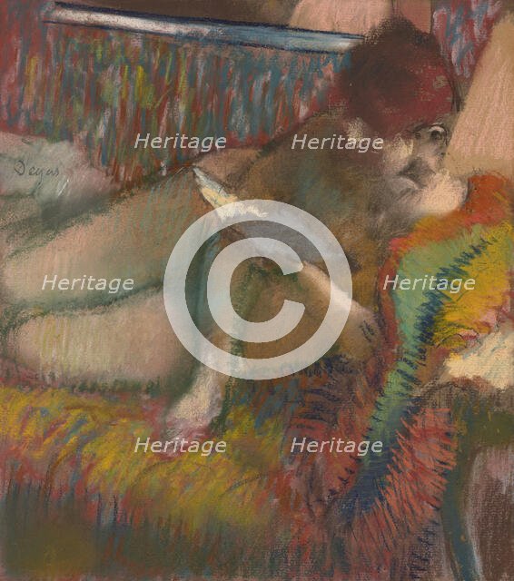 Woman reading, c1883-1885. Creator: Degas, Edgar (1834-1917).