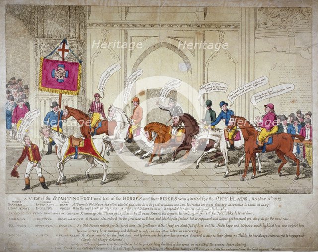 City election candidates of 1812. Artist: Anon