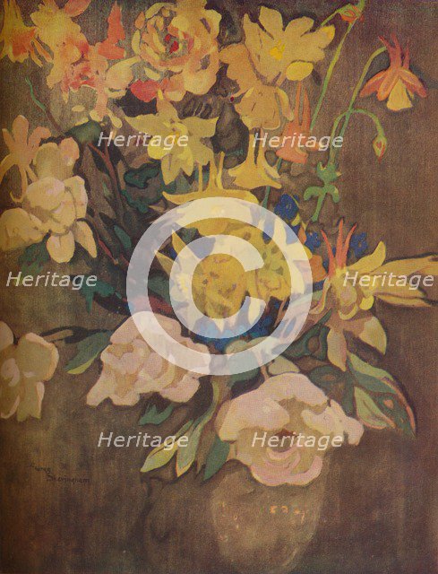'Amber Flowers', c20th century. Artist: George Sheringham.