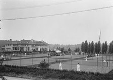 Columbia Country Club - Tennis Courts, 1917. Creator: Harris & Ewing.