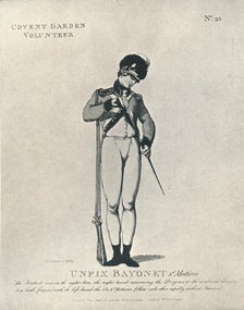 'Unfix Bayonet 3rd Motion', 1798 (1909). Artist: Thomas Rowlandson.
